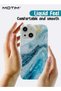 Luxury Marble Design iPhone 14 Case, Gold Sparkly Soft TPU Full Body Protective Cover - 4