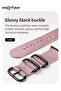 سوار ساعة نايلون حلقي لساعة Apple Watch مقاس 45 مم و44 مم و42 مم، حزام رياضي مضفر بديل - 3