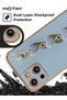 Heart Chain Case for iPhone 14 Pro Love Heart Full-Body Protection TPU Phone Cover with Strap Wrist - 4