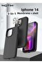 iPhone 14 Case +2 Lens Film +2 Screen Film Drop Protection Silicone iPhone 14 Phone Case Soft Cover
