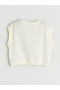 Original Oval Collar Mesh Look Girls' Undershirt - 2