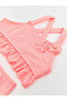 Nevavm Striped Girl's Bikini Set with Difference - 3