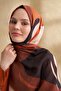 شال من الحرير والقطن بنمط سارة - بيج - بني - 3