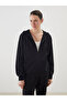 Özmarka New Season Hooded Oversize Women's Zippered Sweatshirt