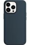 YU WELL iPhone 13 Pro Max Silicone Protective Case Cover 6.7 inch (Dark Blue) - 2