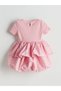 Giyçık Store Den Pink Layered Girl's Balloon Dress - 2