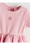 Giyçık Store Den Pink Layered Girl's Balloon Dress - 3
