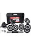 Chrome Dumbbell Set EM-9227-30 Adjustable 30KG with Star Locks & Rubber Grip Handles - 5