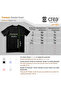 Paw Patterned Crystal Stone Printed Cotton Crew Neck T-Shirt Black - 5