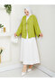 Sofya Linen Hijab Women's Shirt with Tie-Down Straps and Long Sleeves - 3