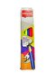 Neon Triangle Body Pencil 12 Pack with Eraser & Sharpener Gift (Hb) - 2