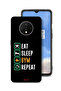 OnePlus 7T Protective Case Cover Eat Sleep Gym Repeat