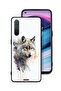 غطاء حماية لهاتف OnePlus Nord CE 5G بتصميم فن تجريدي للذئب