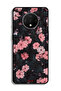 OnePlus 7T Protective Case Cover Peach Small Roses - 2