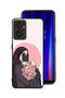 غطاء حماية لهاتف OnePlus Nord CE 2 5G مع فن التقاط صور سيلفي أثناء حمل الزهور