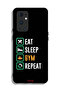 غطاء حماية لهاتف OnePlus 9 Pro 5G Eat Sleep Gym Repeat - 2