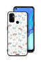 غطاء حماية لهاتف Oppo A32 بطبعة أرنب وفراشات