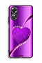 غطاء حماية لهاتف Oppo A17 - قلب لامع - 2