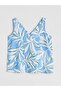 V-Neck Floral Blouse (S5) - 5