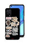 Oppo A55 4G Protective Case Cover Good Luck Quotes Stickers
