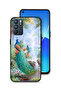 غطاء حماية لهاتف Oppo Reno6 5G بنقشة الطاووس