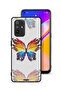 Oppo A95 5G Protective Case Cover Digital Art Simple Background Minimalism Butterfly