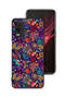 غطاء حماية لهاتف Oppo K9x بنقشة أوراق طيور وزهور ملونة