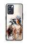 غطاء حماية لهاتف Oppo Reno7 5G بتصميم نسر تجريدي - 2