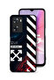 غطاء حماية لهاتف Oppo A57s بملصق أبيض