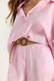 Women's Powder Bat Sleeve Oversize Shirt Straw Belted Shorts Modal Set 4010 60283476 - 6