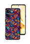 غطاء حماية لهاتف Oppo Reno9 Pro 5G بنقشة أوراق طيور وزهور ملونة