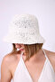 Women's Ecru Straw Hat Nbmht03