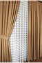 Linen Textured Camel Hair Board Background Curtain Luxury Heavyweight Tek Wing 1/3 Tight Pleated Solid Color - 7