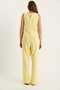Women's Yellow Linen Blouse Trousers Set 3392 60283483 - 7