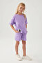 Rolypoly Girl's Shorts T-Shirt Set Lilac