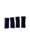 Black 4Pcs In-Car Grab Handle Cover Stylish Design Auto Accessory with Faux Leather Velcros - 5