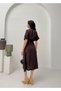 Coffee Belt Detailed Tencel Fabric Shirt Dress - 6