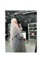 Ferace Souffle 2-Piece Set with Tie at the Sleeve, Size 40, Size Range 50, Hijab Standard Size, Hajj Umrah - 3