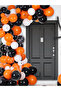 Balloon Set Pastel Orange, Black and White Balloon Combination Party Decoration Balloons - 2