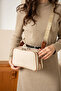 Women's Cream Tan 5 Compartment Cross Shoulder Bag 236000Pc - 4