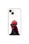iPhone 13 Compatible Transparent Case with Cool Rooster Design