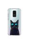 حافظة شفافة متوافقة مع هاتف Xiaomi Redmi Note 9 مع تصميم Cool Cat