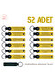 Set of 52, Name Writable Leather Keychain, Yellow & Navy Blue, Mobile Phone Sales Point Special