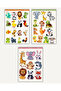 Set of 6 Cute Animals Themed Stickers–12X17 cm | Bullet Journal,Scrapbook,Agenda and Planner - 2