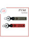 Personal Ship Keychain Set, Ash Grey-Pomegranate Flower, Special for Those Who Carry Sea Love