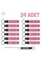 Pink & Gray, Leaving Primary School to Teacher, Set of 24, Souvenir Personal Leather Keychain