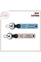 Piece from Hometown to Mom, 61 Themed Personalized Leather Keychain Set, Name Written, Sky Blue-Powder