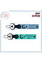 A Patriotic Gift – Children and Crescent and Star Themed Set of 2 Personal Keychains, Sky Blue-Turquoise