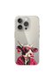 iPhone 13 Pro Max Compatible Transparent Case with Cool Cow Design