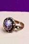 Copper Pure Ring Adjustable Amethyst Evil Eye Very Good Quality (Gift, Daily, Special Day) Antique - 4
